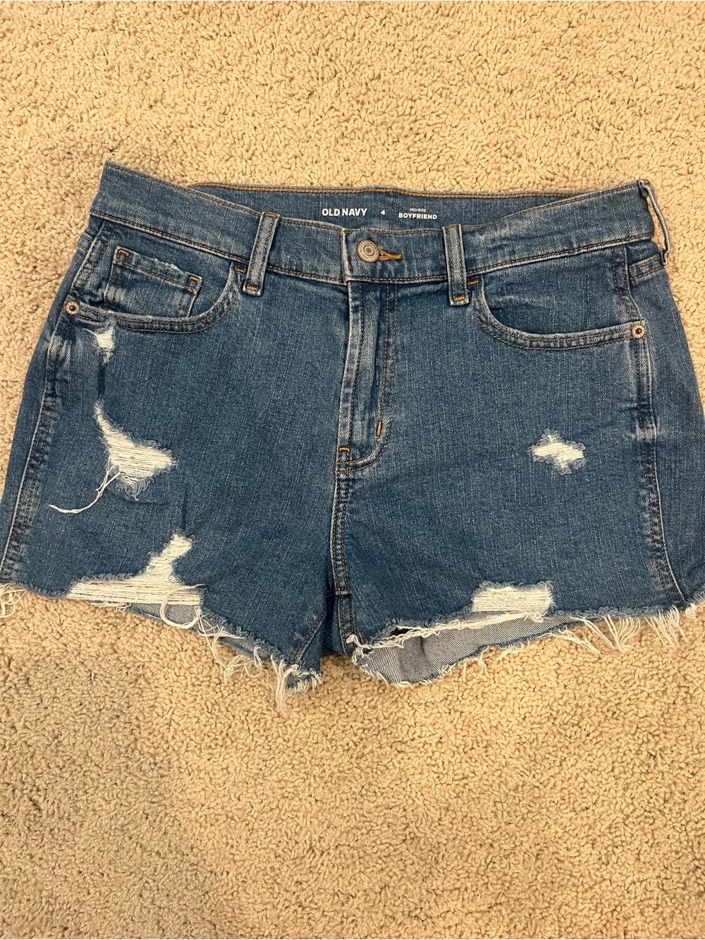 Old Navy Distressed Denim Shorts - Blue